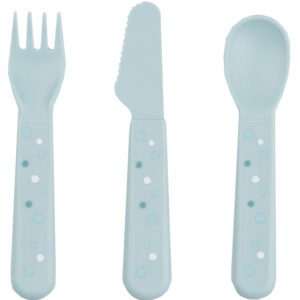 Done by Deer Børnebestik - 3 stk - Happy Dots - Blue