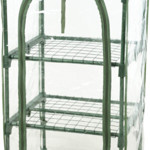 Drivhus m. 3 hylder, H105 cm