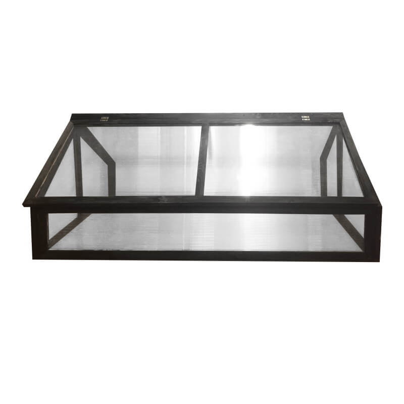 Drivhus til palleramme sort 120x80x39 cm