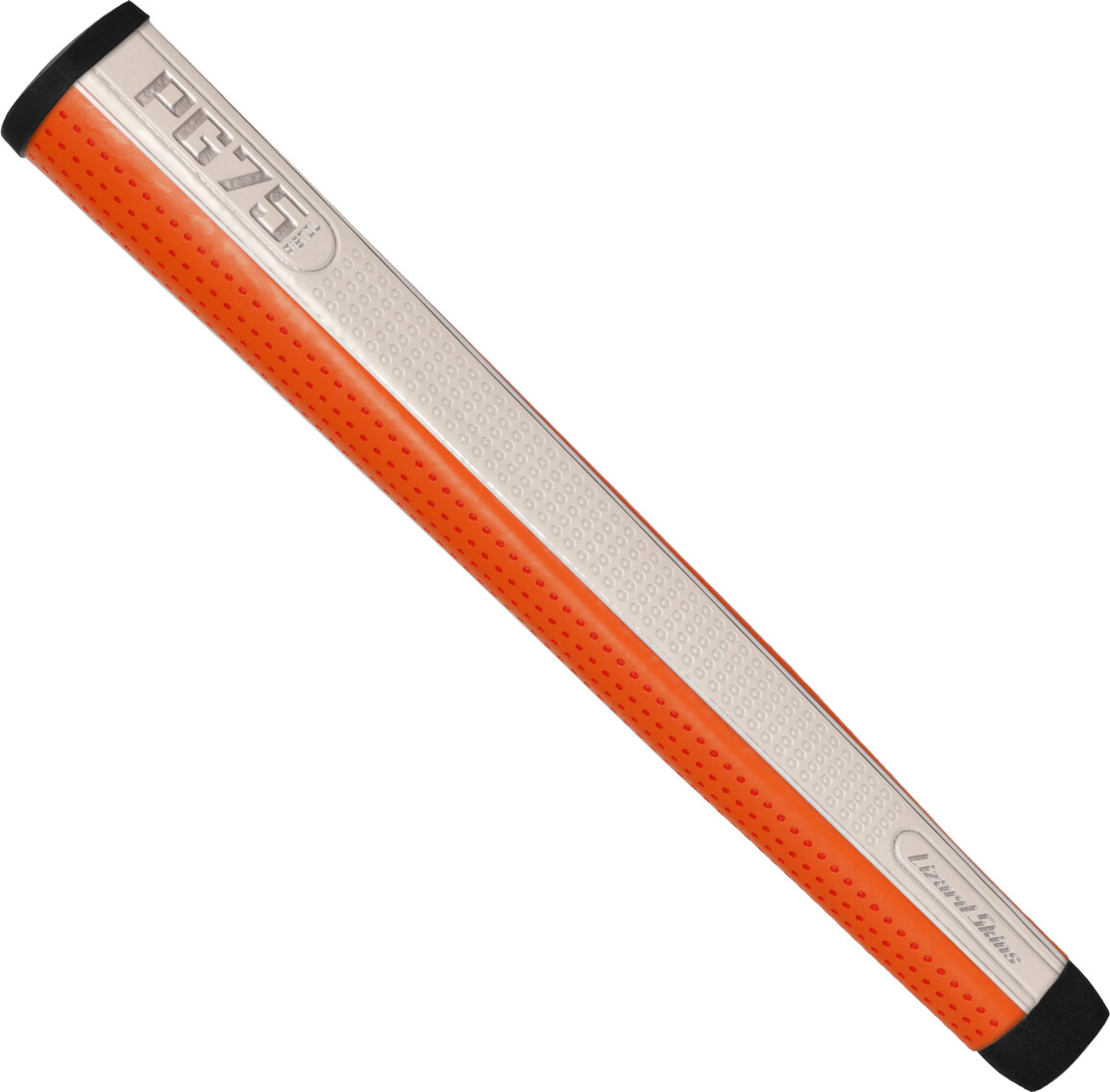 Dsp Ultra Golf Grip - Pg75 - Pearl White/blaze Orange - 38.4 Mm