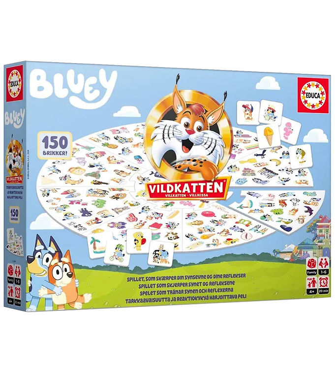 Educa Brætspil - Vildkatten - Bluey