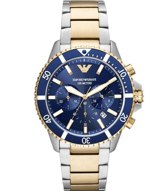 Emporio Armani Chronograph Blue Herreur AR11362