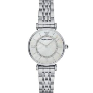 Emporio Armani Gianni T-bar Silver Dameur AR1908