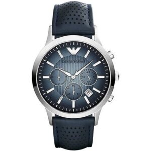 Emporio Armani Renato Black Leather Herreur AR2473