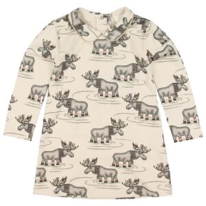 En Fant Kjole - Beige m. Print