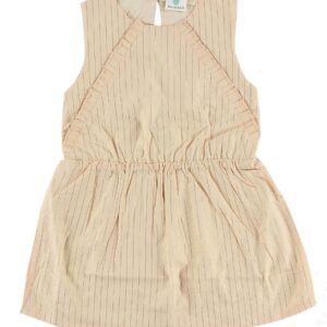 En Fant Kjole - Fersken m. Guld Striber