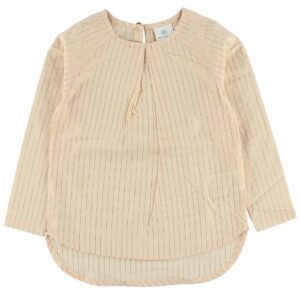 En Fant Kjole - Fersken m. Guld Striber