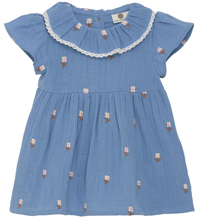 En Fant Kjole - Musselin - Infinity m. Blomster