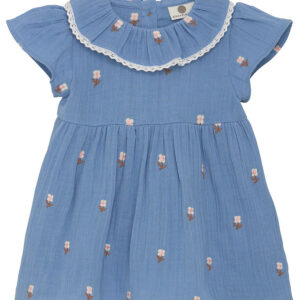 En Fant Kjole - Musselin - Infinity m. Blomster