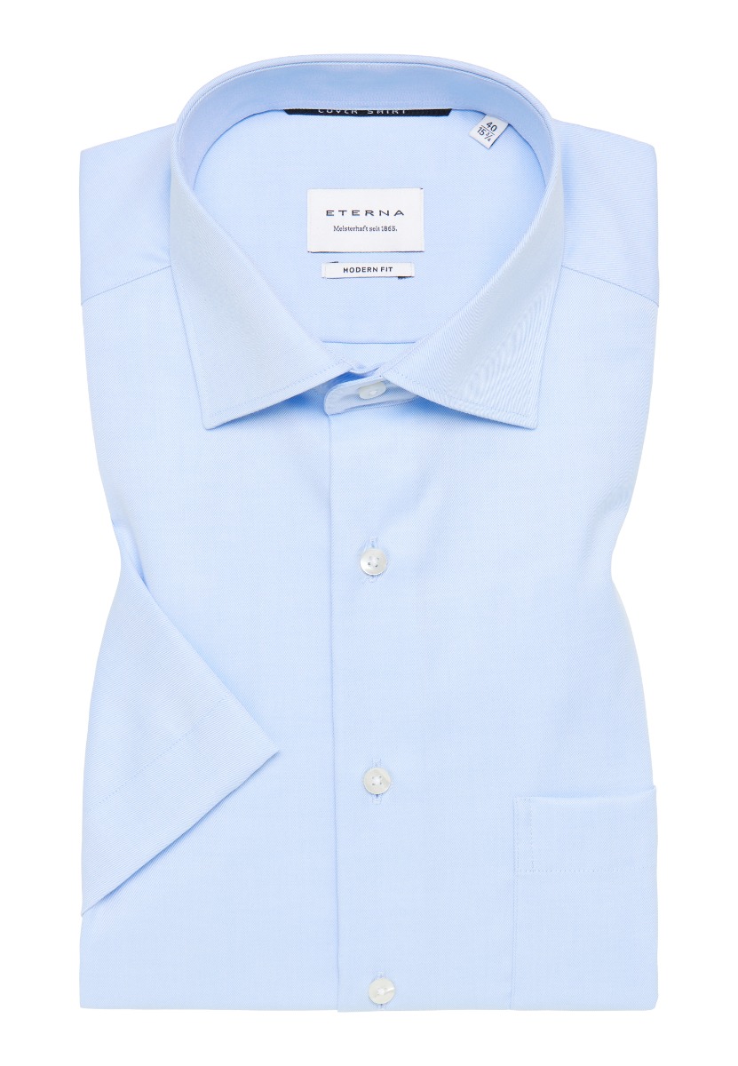 Eterna Skjorte Modern Fit Kort Ærmer Cover Shirt 8817 C19k 10_42/l
