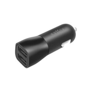 FIXED Biloplader 2xUSB-A 15W 12/24V Sort