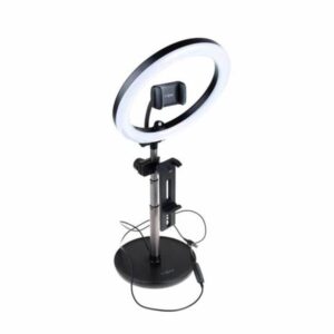 FIXED LED Ring Desktop Tripod Tablet-/Telefonholder Sort