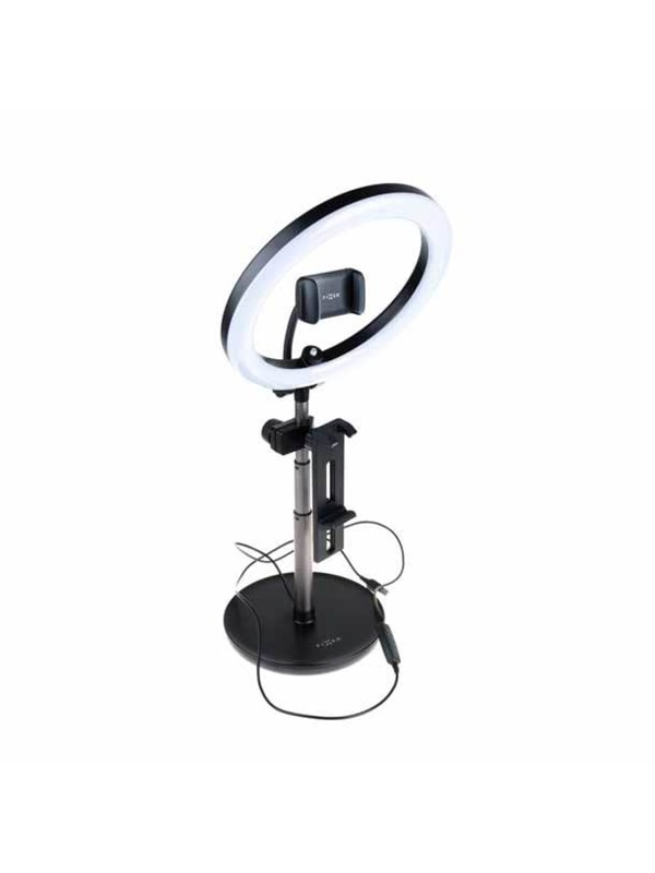 FIXED LED Ring Desktop Tripod Tablet-/Telefonholder Sort