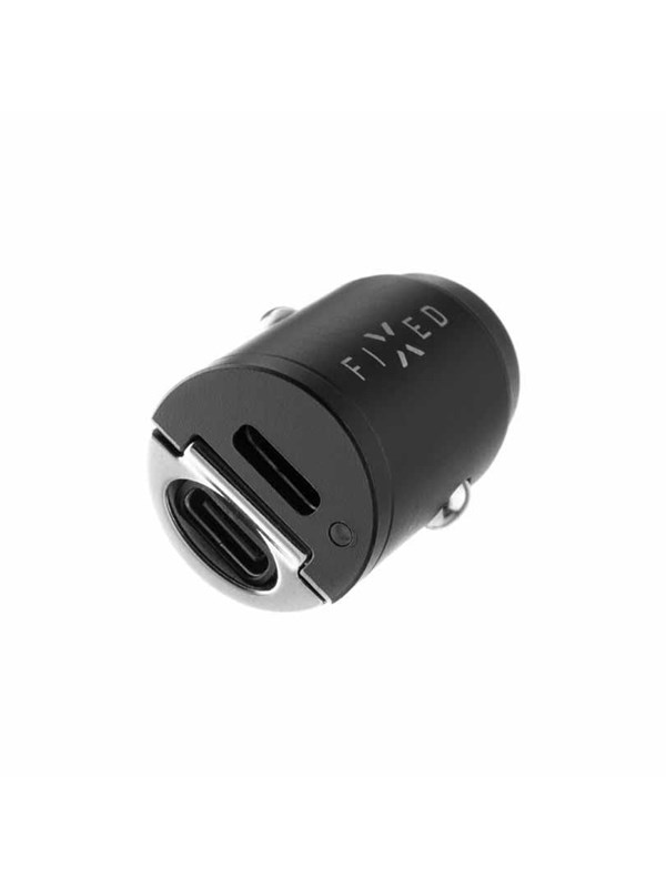 FIXED Super Hurtig Biloplader 30W 2x USB-C PD Sort