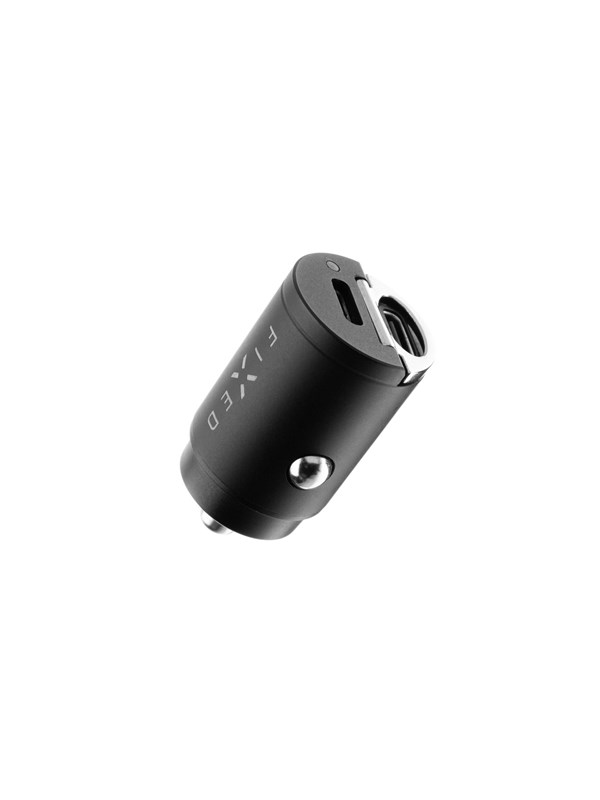 FIXED Super Hurtig Biloplader 30W 2xUSB-C/USB-C kabel 1m