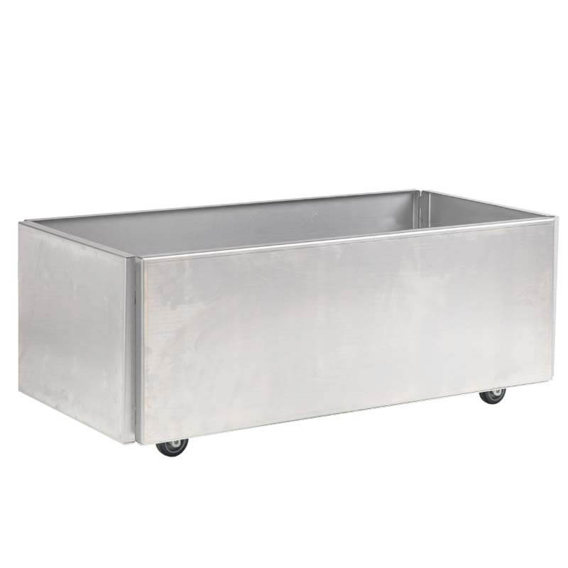 FREJA Plantekasse på hjul 120 x 60 x 27 - Galvaniseret