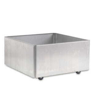 FREJA Plantekasse på hjul 60 x 60 x 27 - Galvaniseret