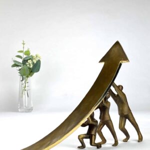 Fælles mål - det stærke fællesskab - ægte bronze