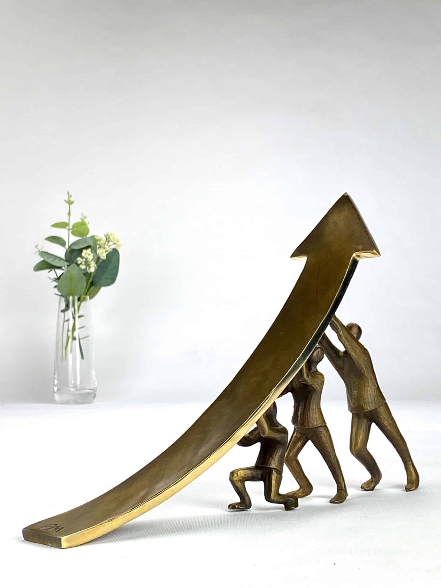 Fælles mål - det stærke fællesskab - ægte bronze