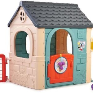 Feber - Legehus I Plast Til Børn - Udendørs - Med Aktiviteter