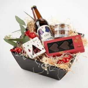 Festlig julefrokost kurv - Send blomster med Bloomit
