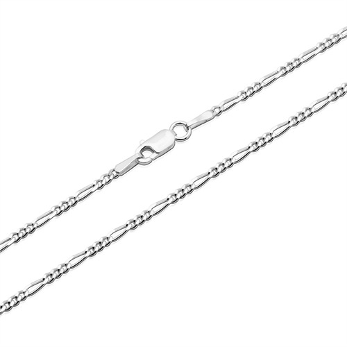 Figaro halskæde i Sølv - 2 mm og 45 cm