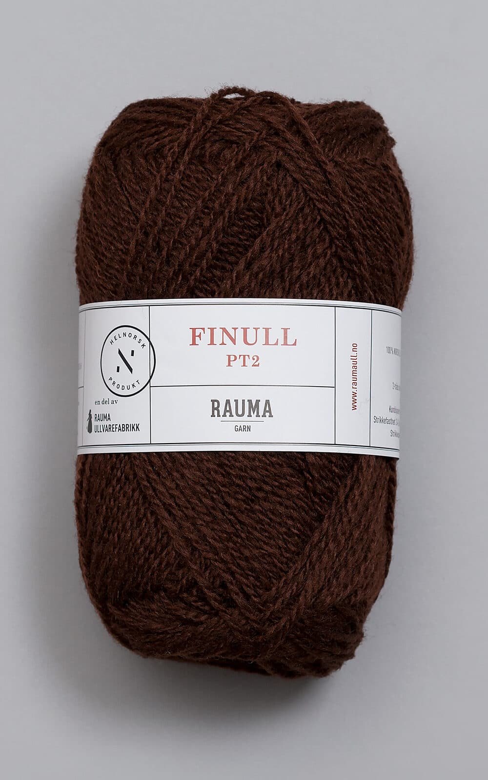 Finull - 4064 Rødbrun 4064 Rødbrun - Rauma Garn - Rauma