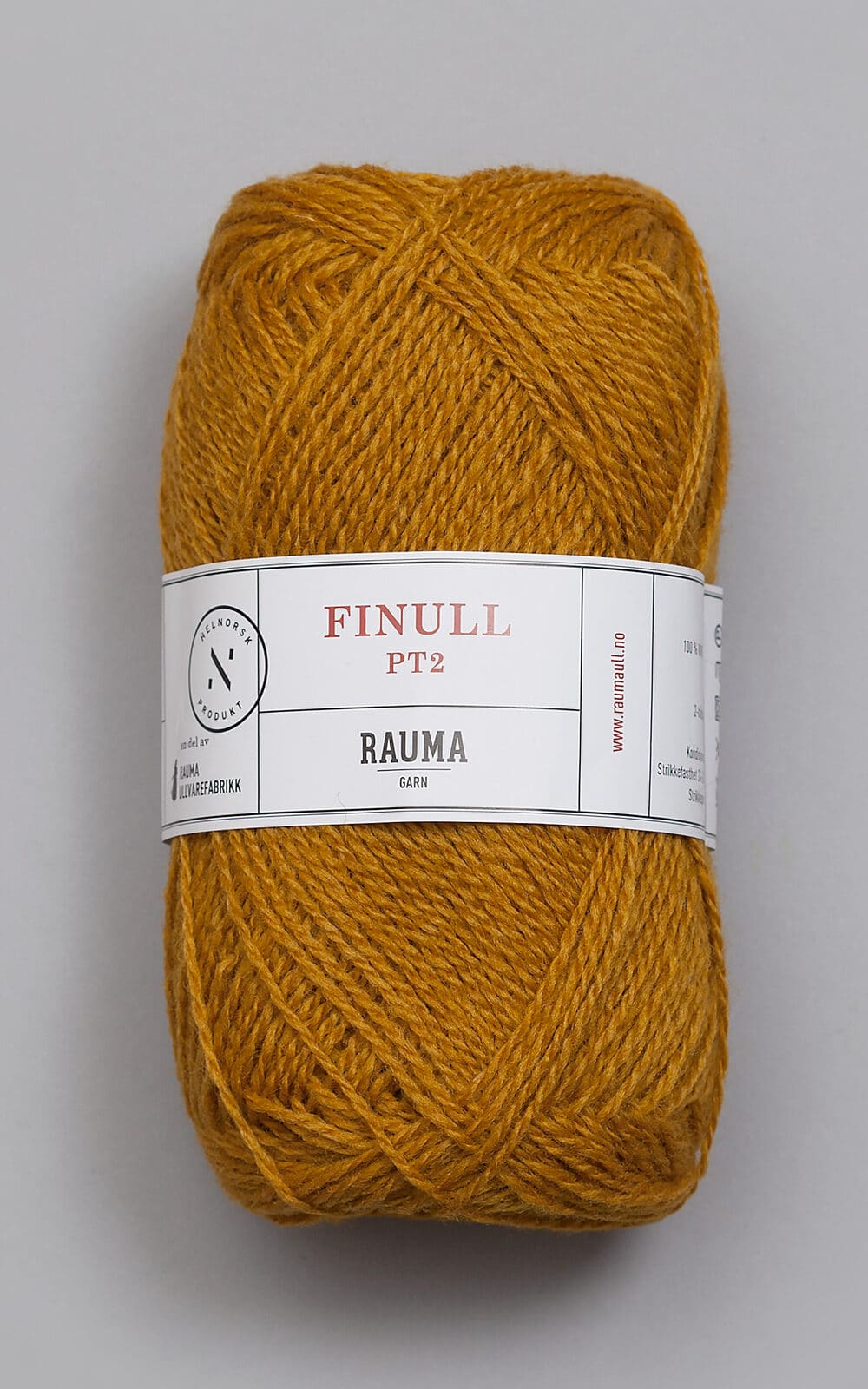 Finull - 4076 Mørk sennepsgul 4076 Mørk sennepsgul - Rauma Garn - Rauma