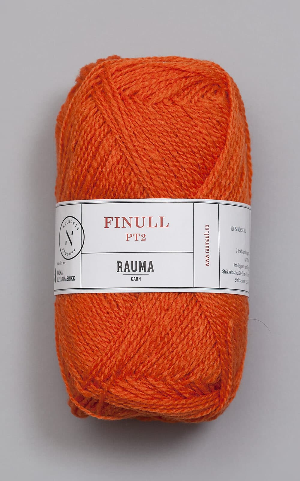 Finull - 4205 Orange 4205 Orange - Rauma Garn - Rauma