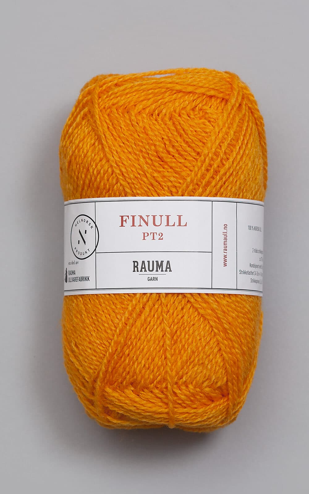 Finull - 4305 Gulorange 4305 Gulorange - Rauma Garn - Rauma