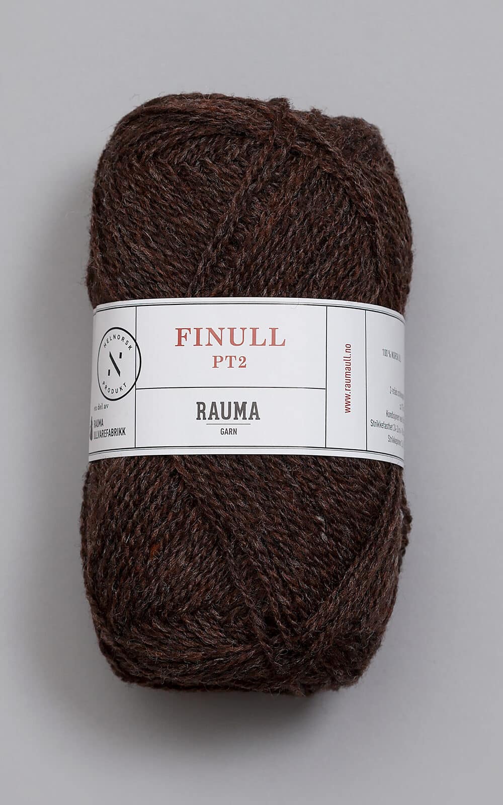 Finull - 464 Rødbrun meleret 464 Rødbrun meleret - Rauma Garn - Rauma