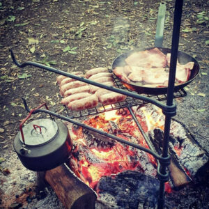 Fire Anchor m. stor grill - Håndsmedet