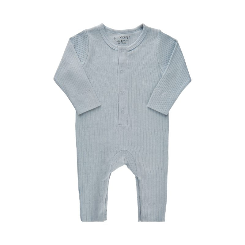 Fixoni - Heldragt Romper LS - Baby Blue - 68