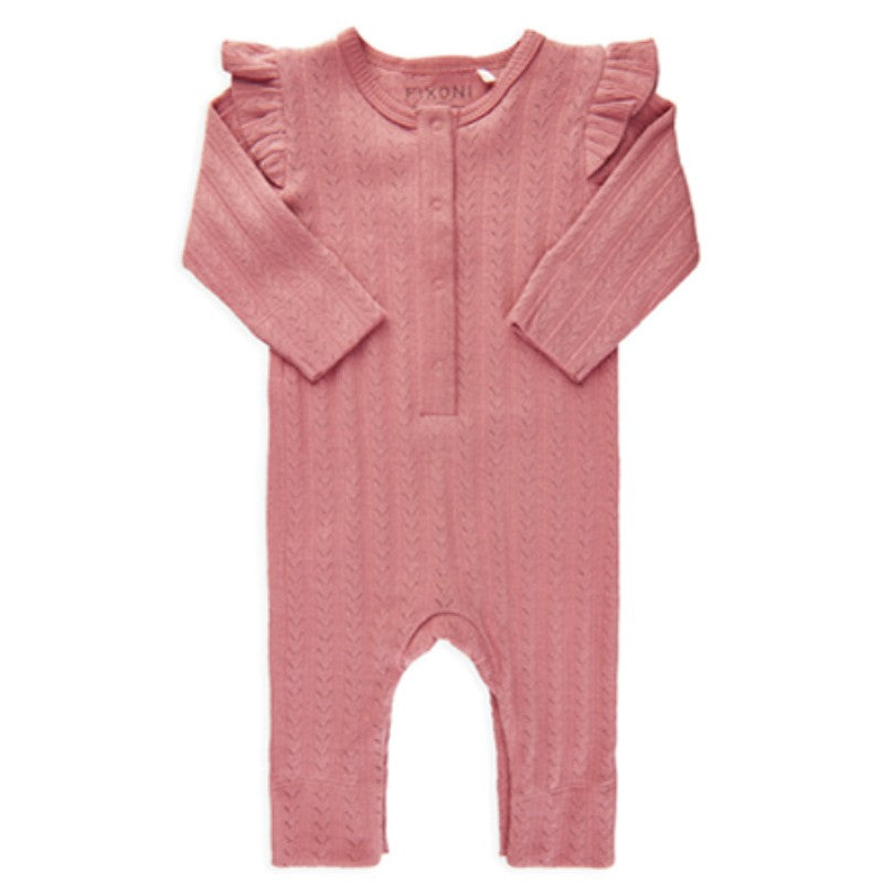 Fixoni - Heldragt Romper LS - Dusty Rose - 68