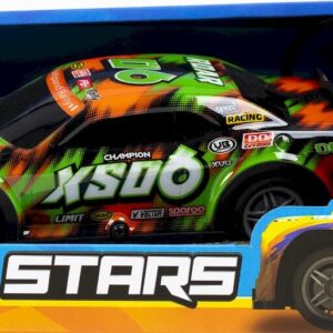 Fjernstyret Bil Med Lys - Roar Sxo6 Road Stars - 1:22 - Grøn Og Orange