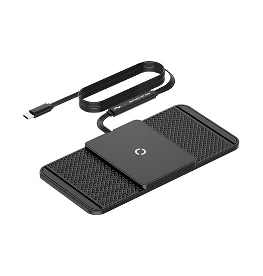 FlexCharge™ / Trådløs Oplader & Anti-slip Mat til Bilen - Sort