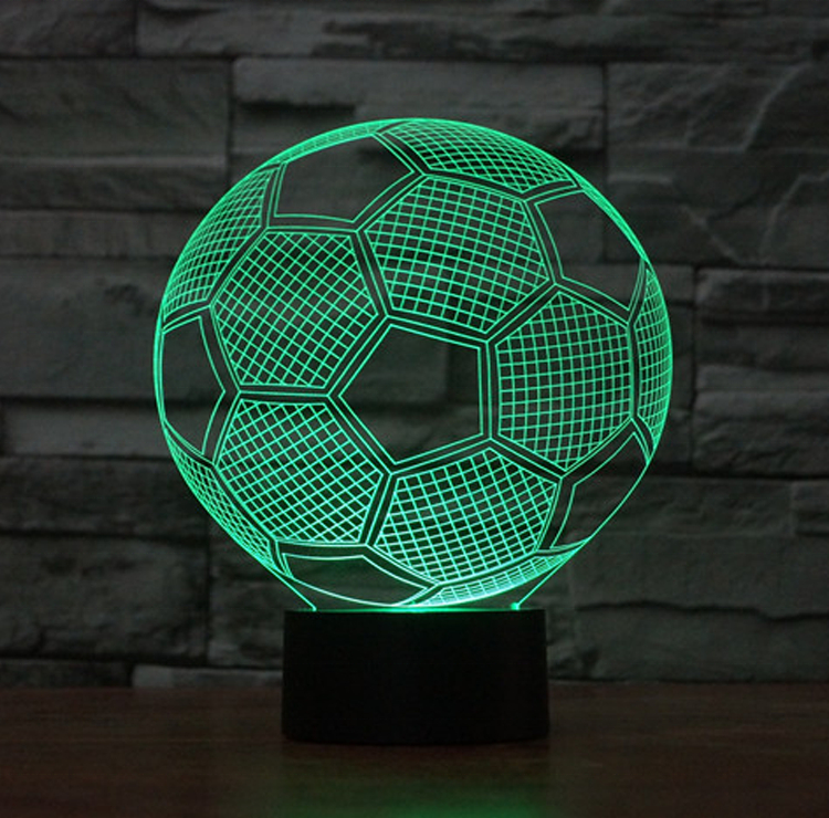Fodbold 3D lampe