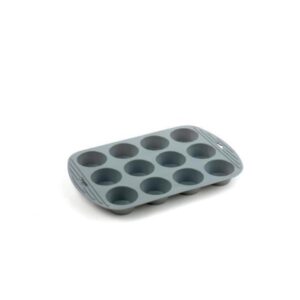 Funktion 12-hole muffin tin grey silicone