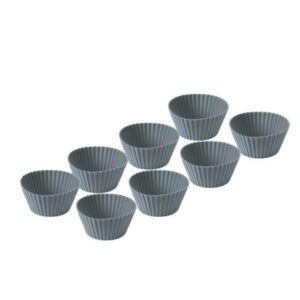 Funktion Muffin mould 8 pcs. grey silicone