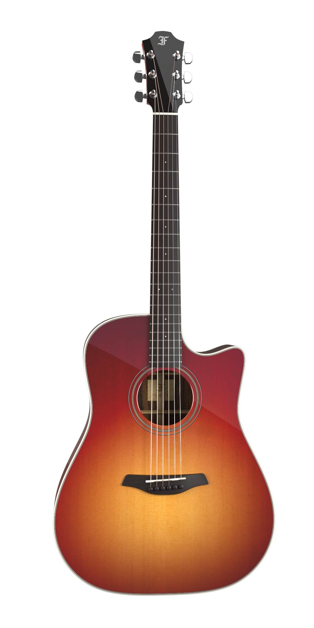 Furch Green Dc-SR Master's Choice Sunburst - Western Guitar med L.R. Baggs SPE Pickup og Hiscox case