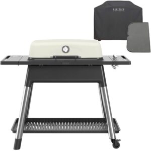 Furnace gasgrill + grillbetræk & grillplade, mat stone