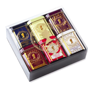 Gaveæsker, 6 dåser te