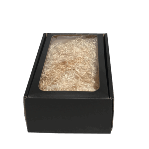 Gavekasse mellem lukket m/rude 34x20. Design selv. Med vores varer