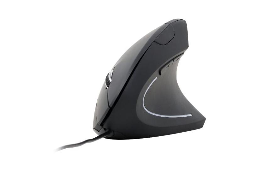 Gembird MUS-ERGO-01 - lodret mus - USB - sort