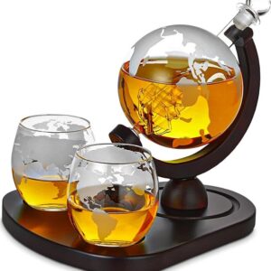 Globus Karaffel Sæt Med Glas Til Whisky