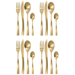 Golden Bestiksæt 16 dele, guld