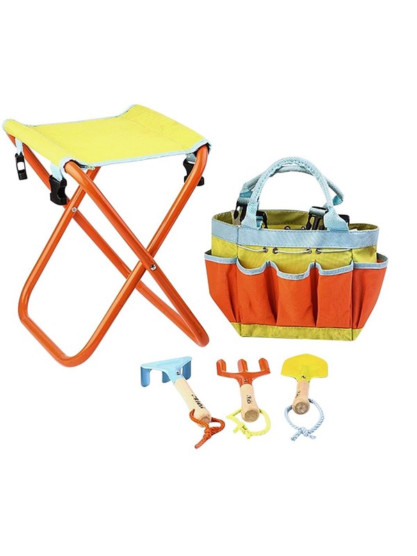 Green>it junior stool with garden tools