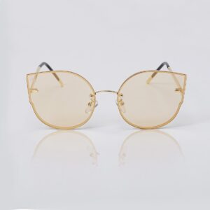 Guld cat eye solbriller - #GoldDropps - med guldfarvet brillestel