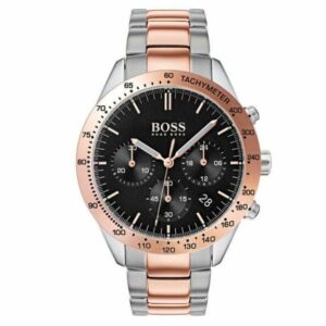 HUGO BOSS Aeroliner Black Dial Rosegold Herreur HB1513584