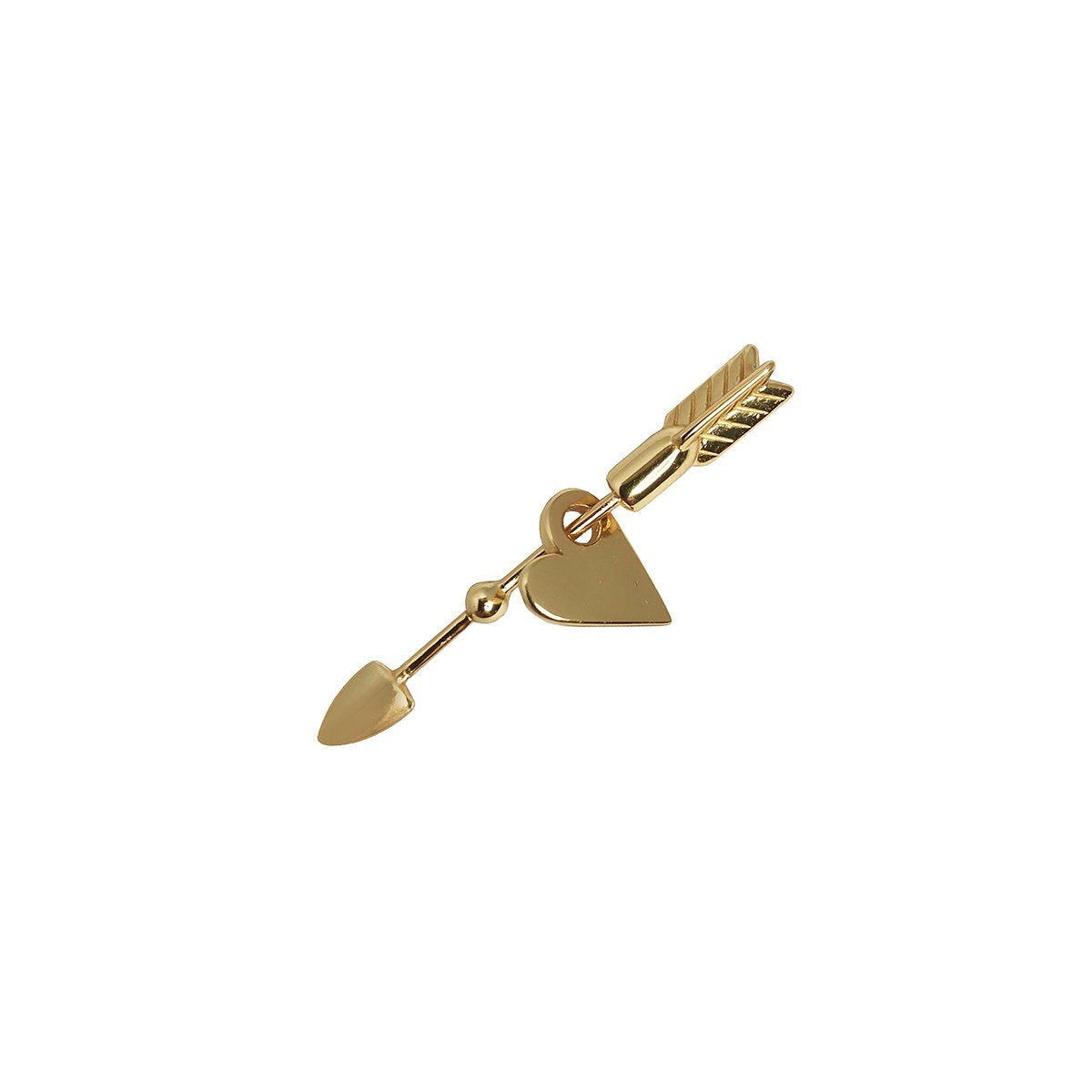 Håndlavet ørering - #LoveDropp - 18 karat guldbelagt Sterling Sølv